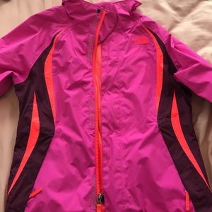 Pink north face windbreaker